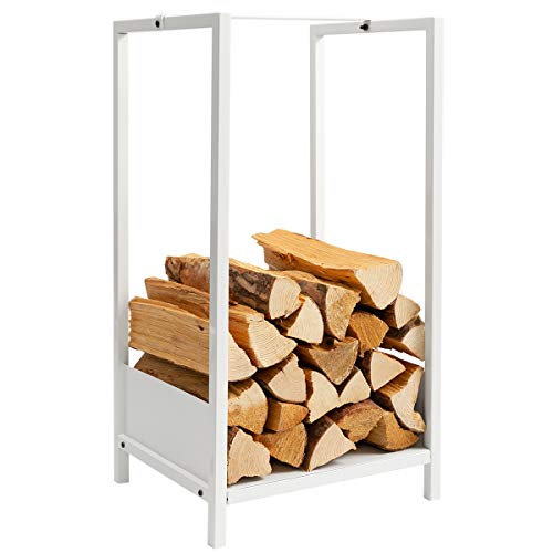 DOEWORKS Firewood Log Rack Heavy Duty Firewood Holder for IndoorOutdoor Fireplace