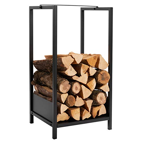 DOEWORKS Fireplace Log Rack 30 Inch Log Carrier Heavy Duty Firewood Holder for IndoorOutdoor Fire Place