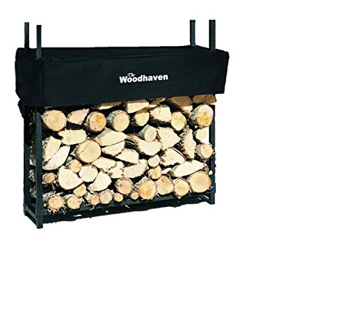 The Woodhaven 3 Foot Firewood Log Rack With Cover