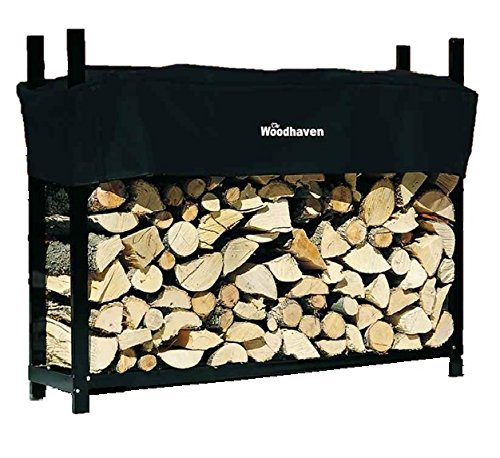 The Woodhaven 5 Foot Firewood Log Rack With Cover