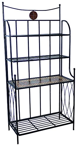 Alfresco Home 28-1136 Dublin Mosaic Outdoor Bakers Rack