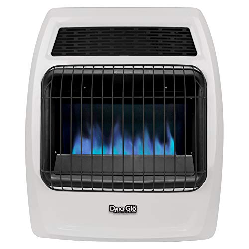 Dyna-Glo BFSS20NGT-2N 20000 BTU Natural Gas Blue Flame Thermostatic Vent Free Wall Heater White