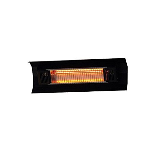 Black Steel Wall Mounted Infrared Patio Heater