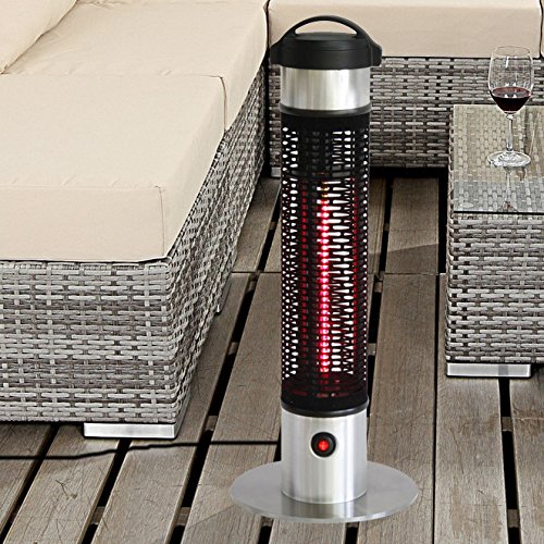 EnerG Practical Compact Portable Water Resistant IndoorOutdoor Electric Infrared Patio Heater