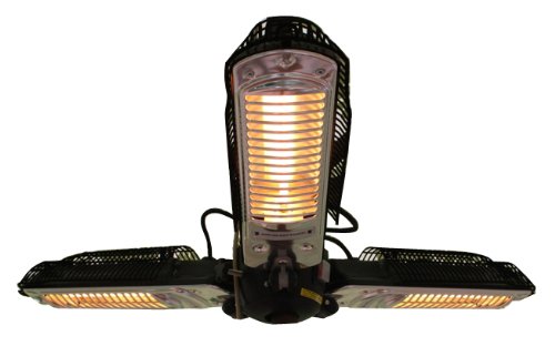 Fire Sense IndoorOutdoor Infrared Heater with Patio Umbrella Pole Attachment