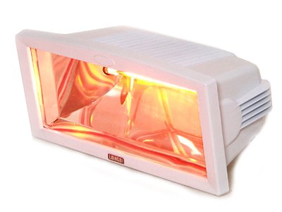 InfraredMagicSun by BRUBAKER Wall-Mounted Infrared Patio Heater 1300 w White