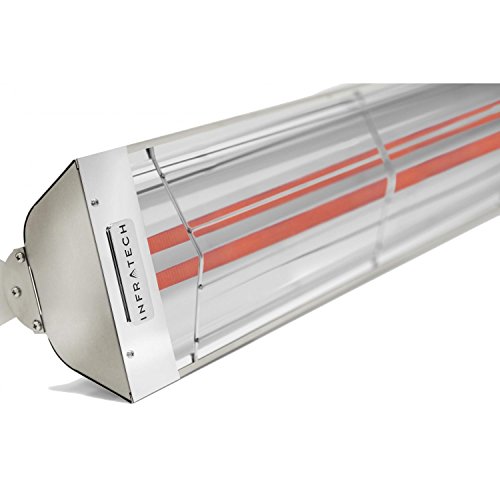 Infratech Wd-series 33-inch 3000w Dual Element Electric Infrared Patio Heater - 240v - Stainless Steel - Wd3024ss