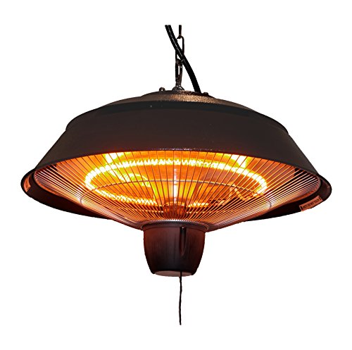 Ener-G Infrared Outdoor Ceiling Electric Patio Heater Hammered Brown