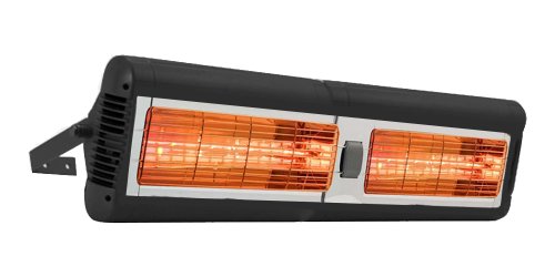 Solaira Alpha Series 32 In Electric Patio Heater 3000 Watts 240 Volts Black