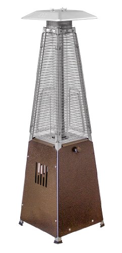 AZ Patio Heaters HLDS032-GTTHG Portable Table Top Glass Tube Patio Heater Bronze