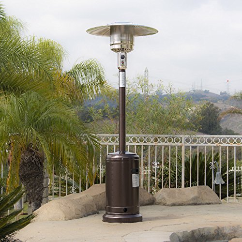 Belleze 48000BTU Premium Patio Heater Propane CSA Certified Hammered Bronze