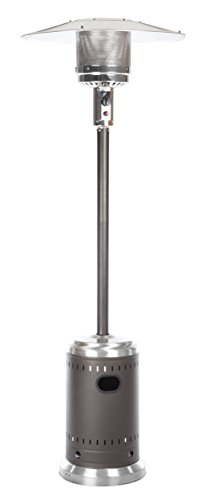 Fire Sense and Stainless Steel Commercial Patio Heater Mocha