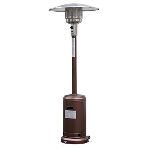 Giantex Steel Outdoor Patio Heater Propane Lp Gas Waccessories bronze