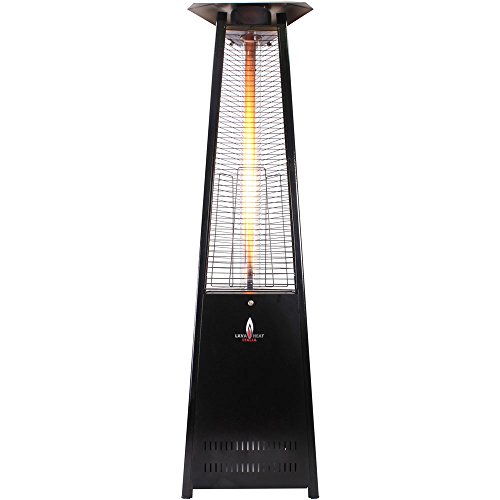Lava Heat Lamps LITE-BLK-LP Z7 Propane and Natural Gas Patio Heater Propane - Hammered Black Finish