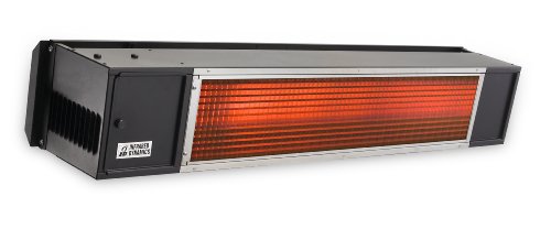SunPak S34-B-TSH Black Two-Stage Hard Wired Permanent Gas Patio Heater
