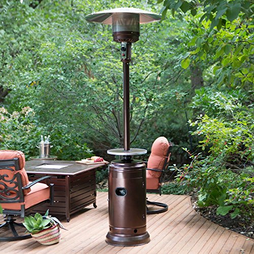 Red Ember Red Ember Hammered Commercial Patio Heater With Table Bronze