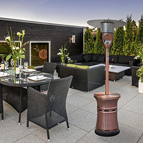 dBass Commercial Patio Heaters Standing Stainless Steel Outdoor Patio Heater