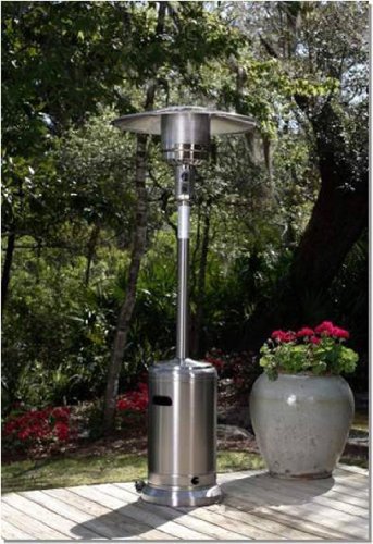 Fire Sense 46000 BTUXL-Series Stainless Steel Patio Heater with Wheels Propane