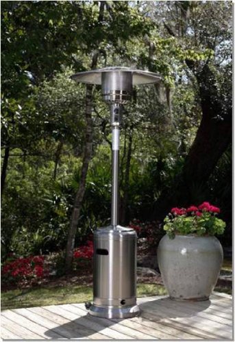 Golden Flame 46000 BTUXL-Series Stainless Steel Patio Heater with Wheels Propane