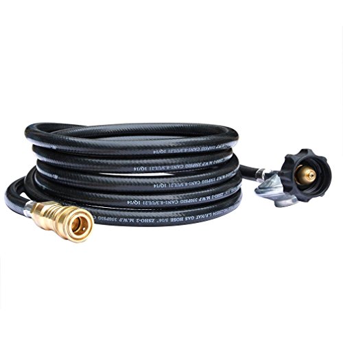Stanbroil 12-feet Propane Regulator Hose Assembly 38 Female Quick Connect x QCC1 Connector for Mr Heater Big Buddy Indooroutdoor Heater