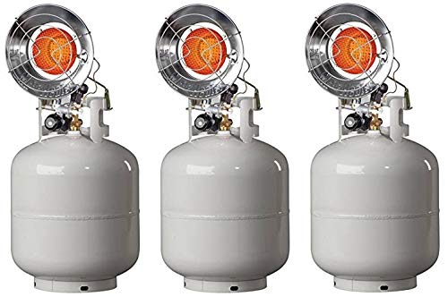 Mr Heater MH15T Single Tank Top Outdoor Propane Heater Pack of 3