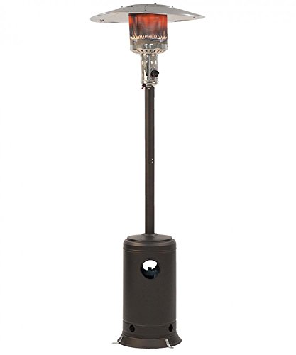 nitipezzo Patio Heater Tall Garden Outdoor Heater Propane Standing Safety Auto Shut-Off Tilt Valve Wheel