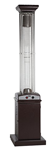 Fire Sense 62224 Hammered Bronze Finish Square Flame Patio Heater