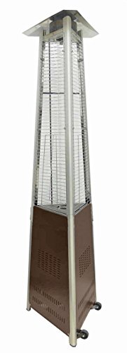 Az Patio Heaters Hlds01-cgthg Commercial Glass Tube Patio Heater, Bronze