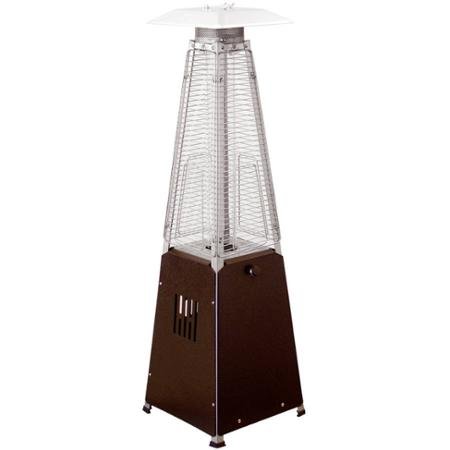 Hiland Tabletop Bronze Glass Tube Patio Heater