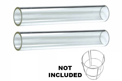 2-PC Glass Tube Replacement for 4-Sided Pyramid Patio Heater