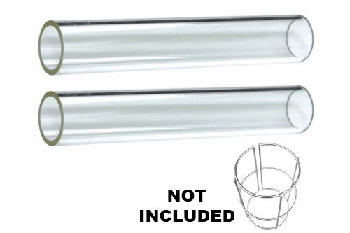 2-PC Quartz Glass Tube Replacement for 4-Sided Pyramid Patio Heater