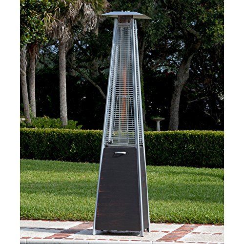 Fire Sense 62263 Coronado Brushed Pyramid Flame Patio Heater Bronze