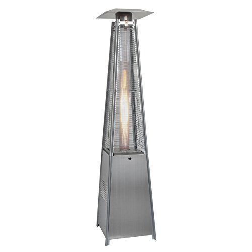 Goplus&reg New Standing Outdoor Patio Heater Deck Pyramid Natural Gas Propane Lp