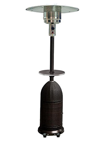 87 Tall Resin Wicker Patio Heater with Table