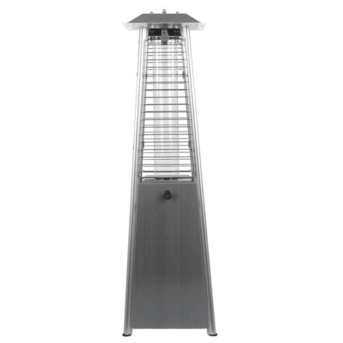 Garden Radiance Grp1000ss Glass Pyramid Table Top Patio Propane Heater - Stainless Steel