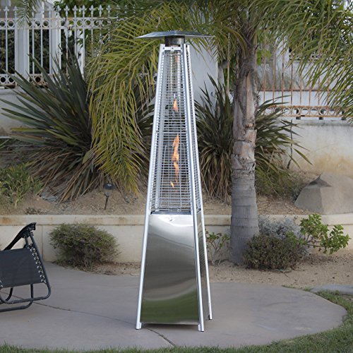 Kissmoji 42000 BTU Pyramid Flame Stainless Steel Warmth Gazebo Propane Heater Patio NEW