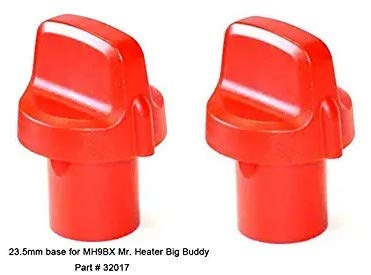 Igidia Part 32017 2 pcs New Replacement Red Safety Knob 235mm Shaft Used on Mr Heater MH9BX Big Buddy Portable Propane Heaters