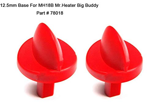 Igidia Part 78018 2 pcs New Replacement Red Safety Knob 125mm Shaft Used on Mr Heater MH18B Big Buddy Portable Propane Heaters