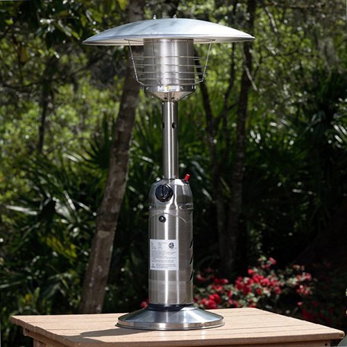 Best Selling Lightweight Propane Butane Gas Outdoor Tabletop Portable Stainless Steel Patio Heater- Perfect For Those Chilly Cold Nights- Pure Elegance Warmth Heat Comfort- Take Them Anywhere