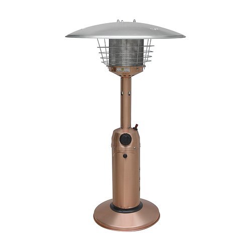 Gardensun Hps-gh 11000 Btu Indooramp Outdoor Electric Golden Hammered Round Tabletop Heater