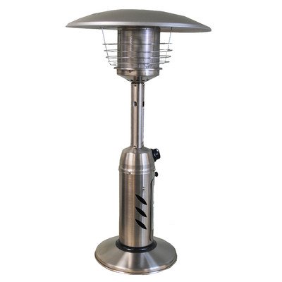 Round Tabletop Propane Patio Heater Finish Stainless Steel