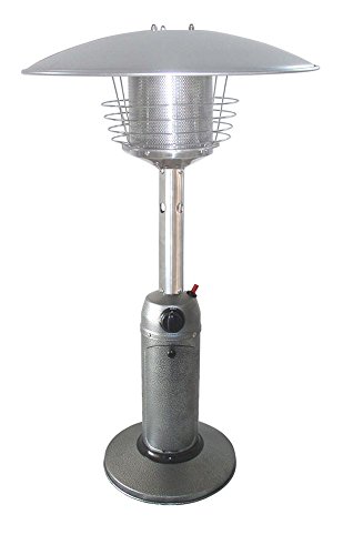 Tabletop Propane Patio Heater Finish Hammered Silver