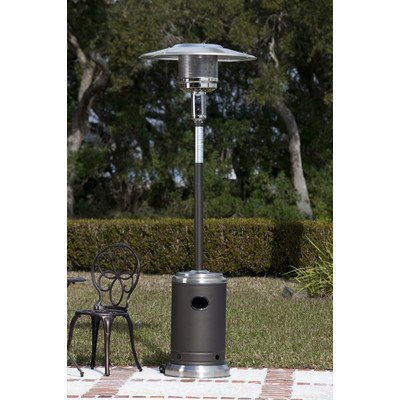 Commercial Propane Patio Heater Finish Mocha  Stainless Steel