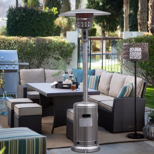 GHP Stainless Steel Garden Outdoor Patio Heater Propane Standing