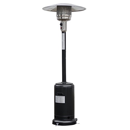 LOMIC Garden Outdoor Patio Heater Propane Standing LP Gas Steel waccessories BLACK