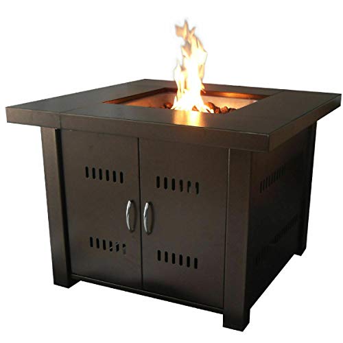 Cozinest Outdoor Fire Pit Table Patio Deck Backyard Heater Fireplace Propane LP Furniture