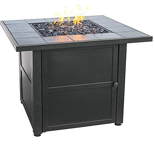 Outdoor Fire Pit Table Furniture Patio Deck Backyard Heater Fireplace Stainless Steel Bowl Burner Weather Resistant Propane Control Panel Centerpiece Patio Living Room Space Heater eBook By NAKSHOP