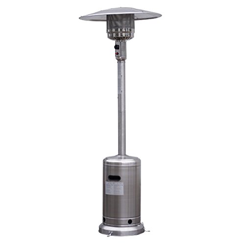 Garden Outdoor Patio Heater Propane Standing Stainless Steel Waccessories New - Used For Warm Your Patio Deck