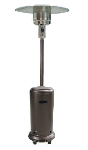 Garden Sun Gs4100brz Floor Standing 41000 Btu Propane Powered Patio Heater With Push Button Ignition - Bronze
