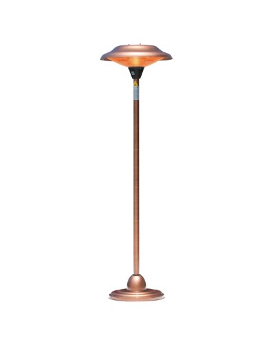 Fire Sense Copper Finish Floor Standing Round Halogen Patio Heater